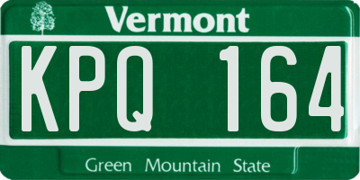 VT license plate KPQ164