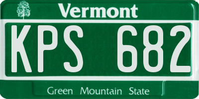 VT license plate KPS682