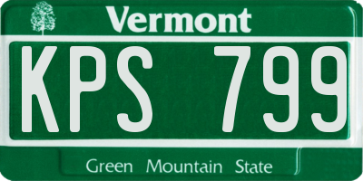 VT license plate KPS799