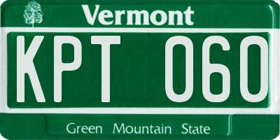 VT license plate KPT060
