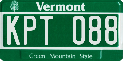 VT license plate KPT088