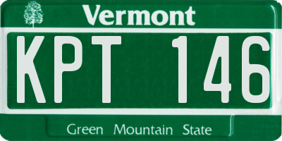 VT license plate KPT146