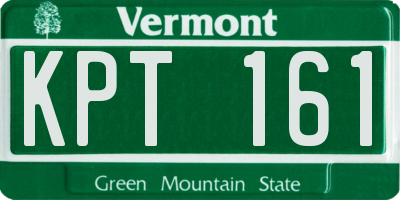 VT license plate KPT161