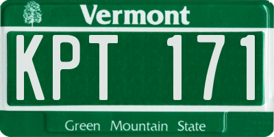 VT license plate KPT171