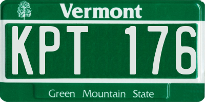 VT license plate KPT176