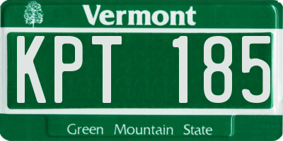 VT license plate KPT185