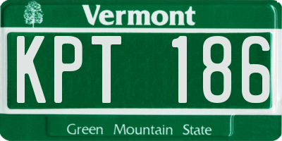 VT license plate KPT186