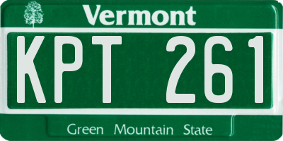 VT license plate KPT261