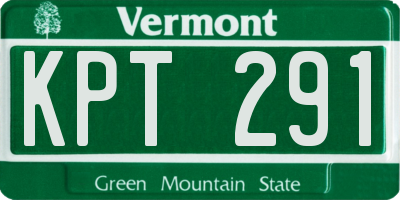 VT license plate KPT291