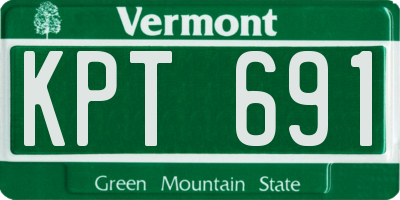 VT license plate KPT691