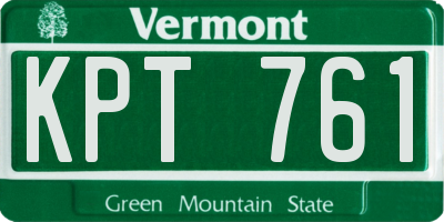 VT license plate KPT761