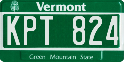 VT license plate KPT824
