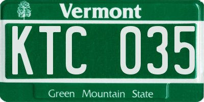 VT license plate KTC035