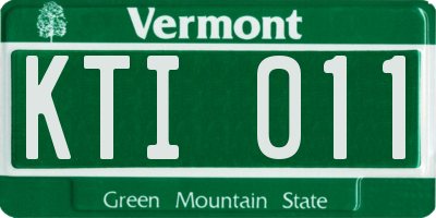 VT license plate KTI011