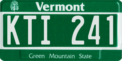 VT license plate KTI241