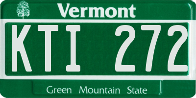 VT license plate KTI272