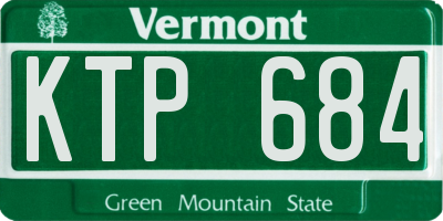 VT license plate KTP684