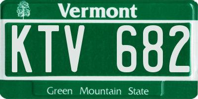 VT license plate KTV682