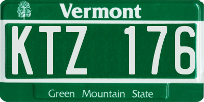 VT license plate KTZ176
