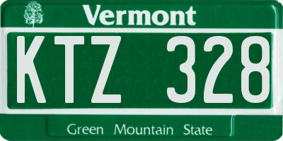 VT license plate KTZ328