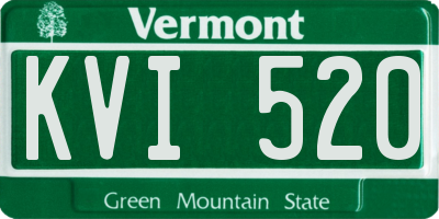 VT license plate KVI520