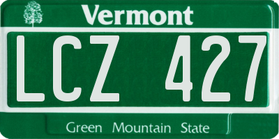 VT license plate LCZ427