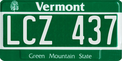 VT license plate LCZ437