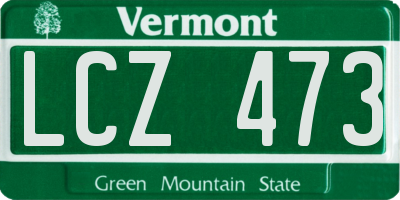 VT license plate LCZ473
