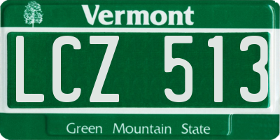 VT license plate LCZ513