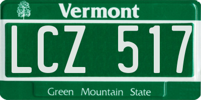 VT license plate LCZ517