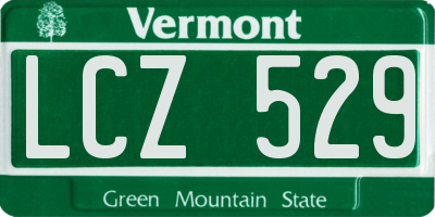 VT license plate LCZ529