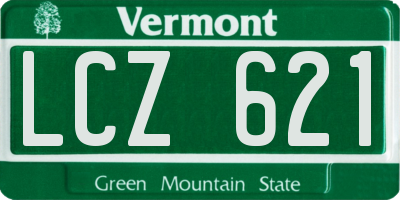 VT license plate LCZ621