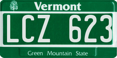 VT license plate LCZ623
