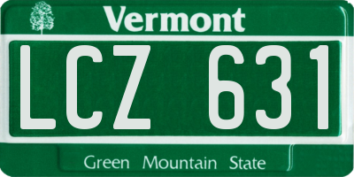 VT license plate LCZ631