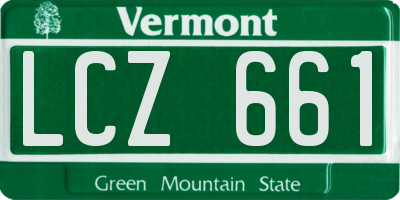 VT license plate LCZ661