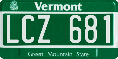 VT license plate LCZ681