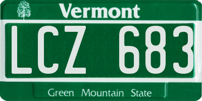 VT license plate LCZ683