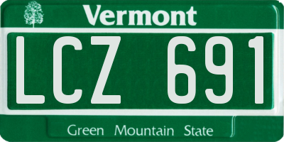 VT license plate LCZ691