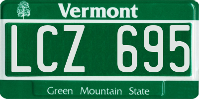VT license plate LCZ695