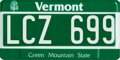 VT license plate LCZ699