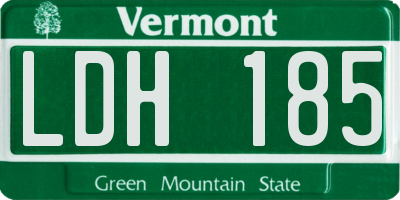 VT license plate LDH185