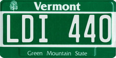 VT license plate LDI440