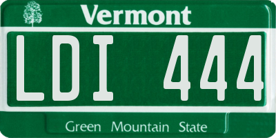 VT license plate LDI444