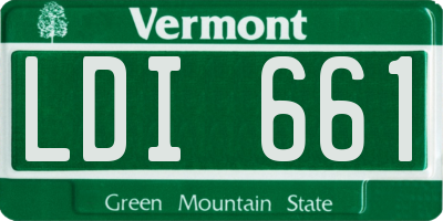 VT license plate LDI661