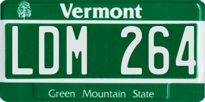 VT license plate LDM264