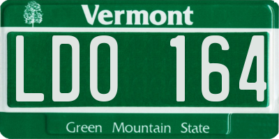 VT license plate LDO164
