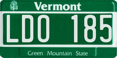VT license plate LDO185