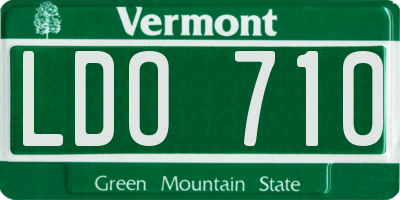 VT license plate LDO710