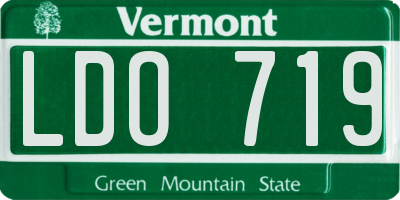 VT license plate LDO719