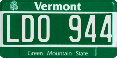 VT license plate LDO944